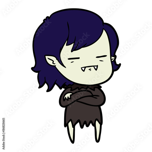 cartoon undead vampire girl