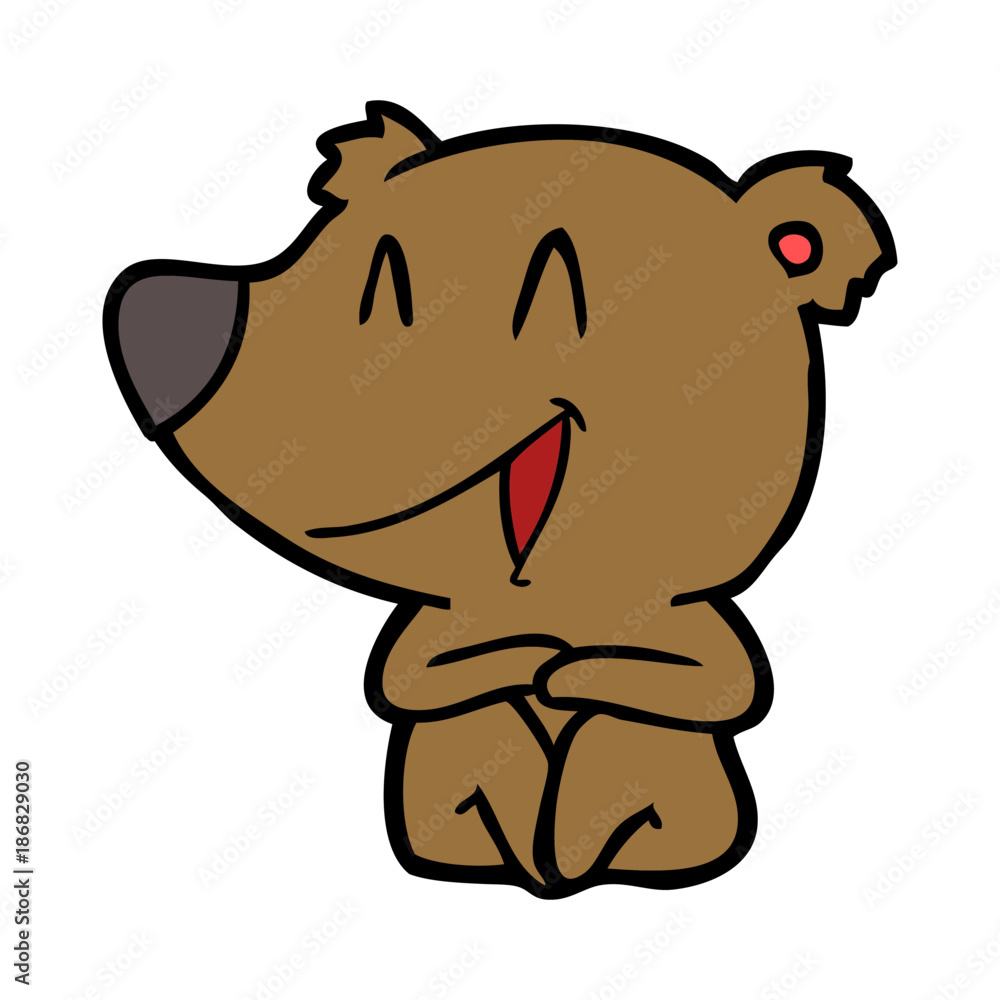 laughing bear cartoon laughing bear cartoon