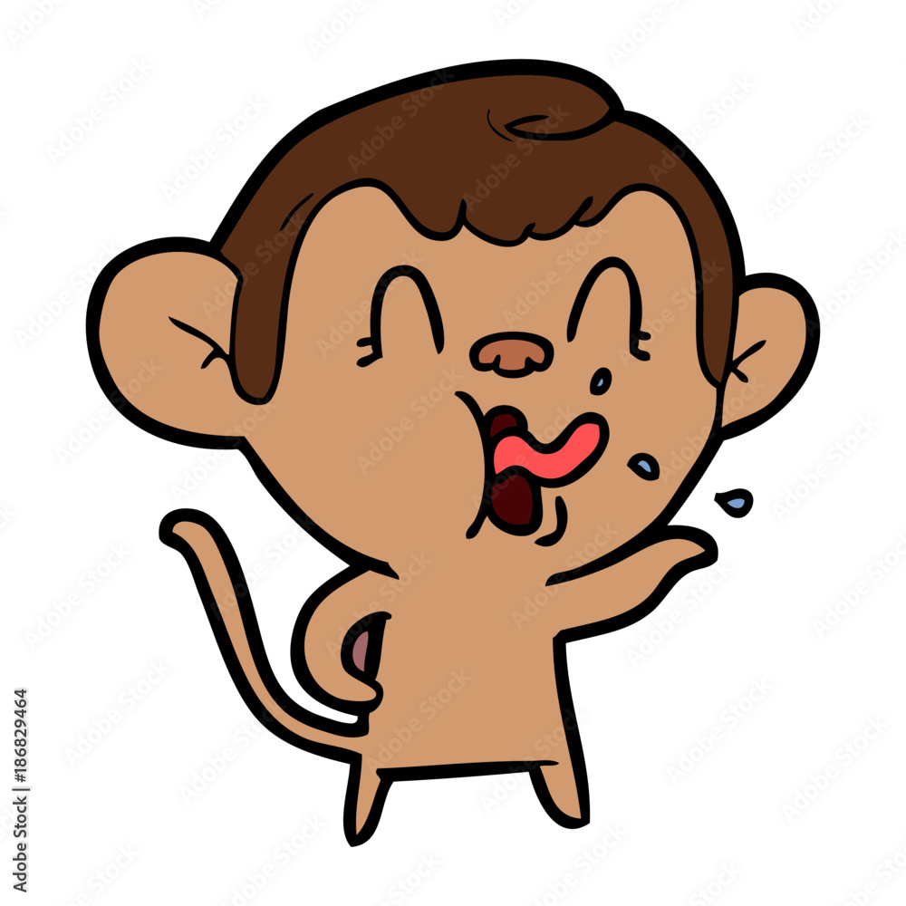 crazy cartoon monkey crazy cartoon monkey