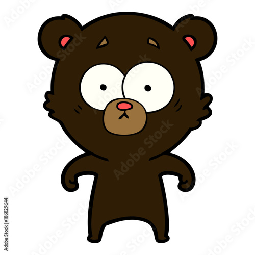 surprised bear cartoon