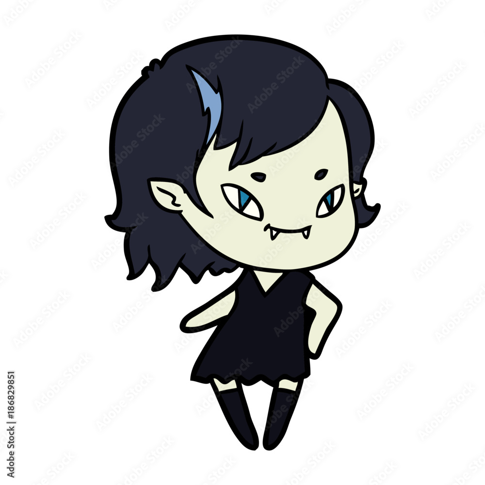 cartoon cool vampire girl cartoon cool vampire girl