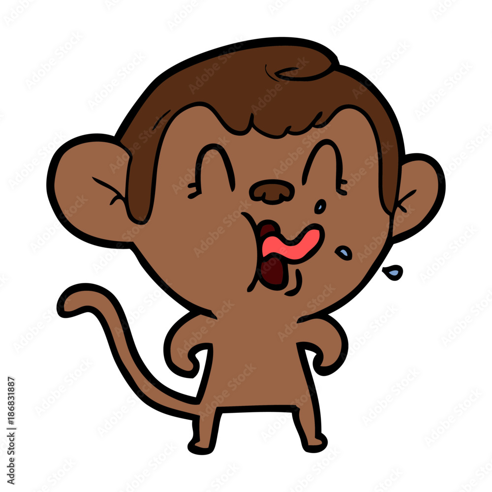 crazy cartoon monkey crazy cartoon monkey