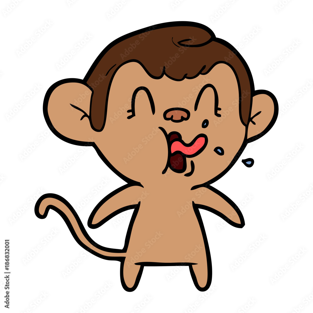 crazy cartoon monkey crazy cartoon monkey