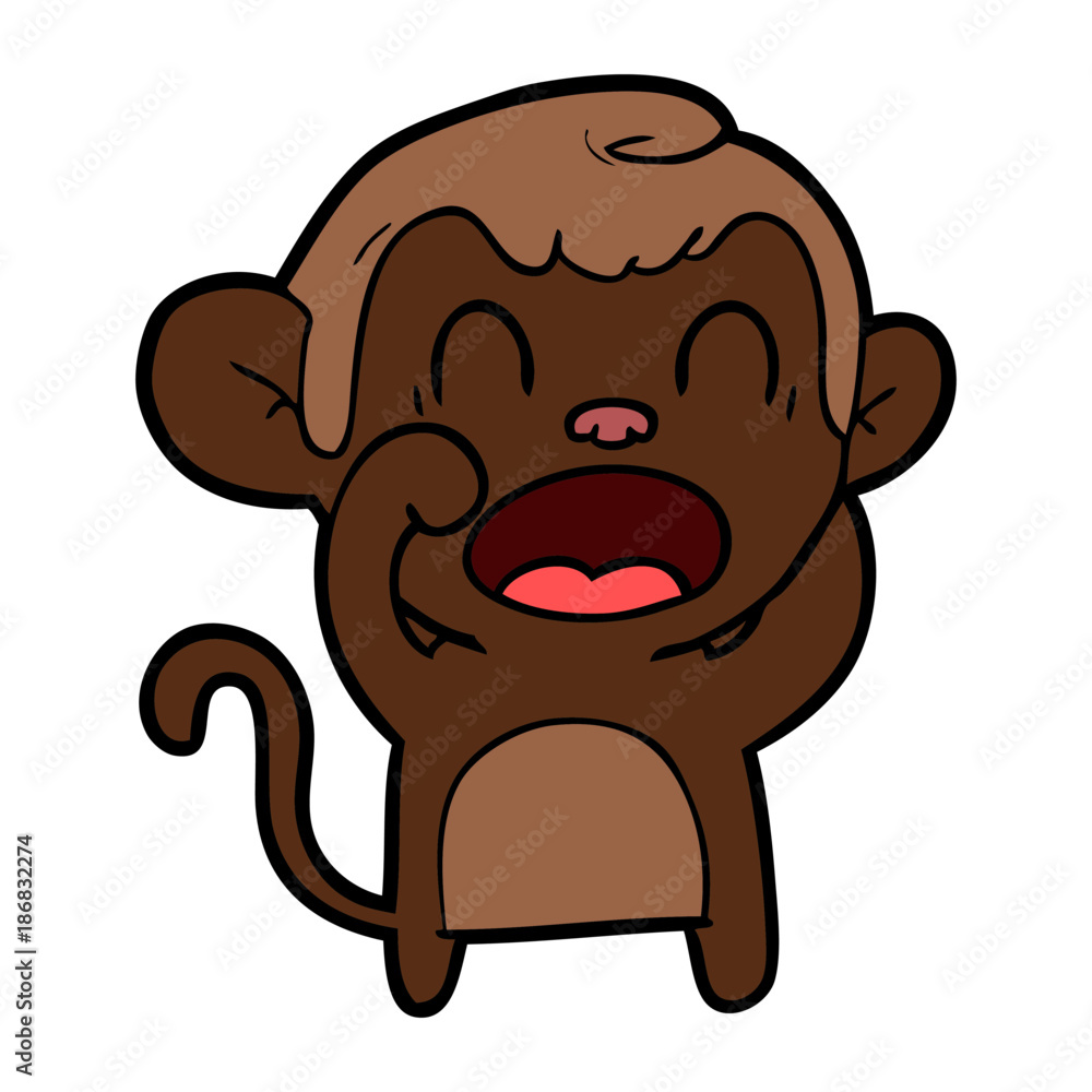 shouting cartoon monkey shouting cartoon monkey