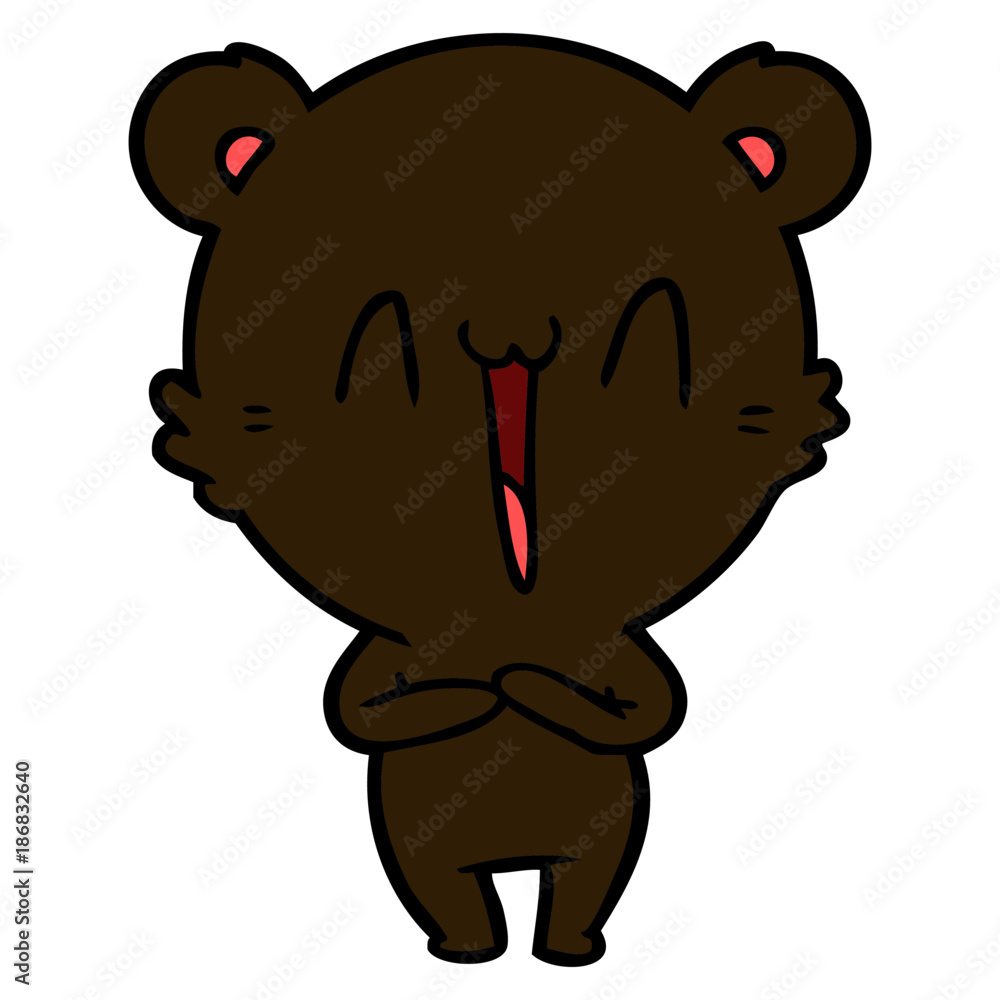 Obraz premium happy bear cartoon