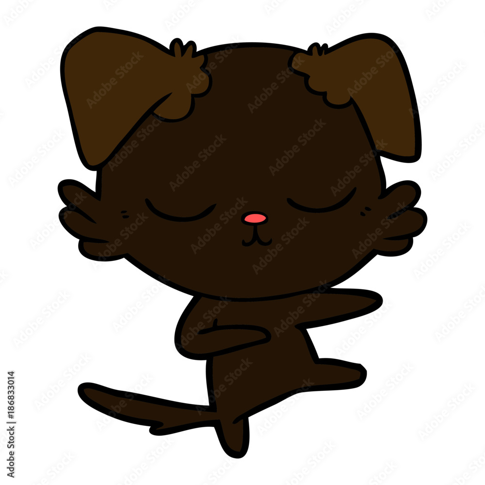Fototapeta premium cute cartoon dog
