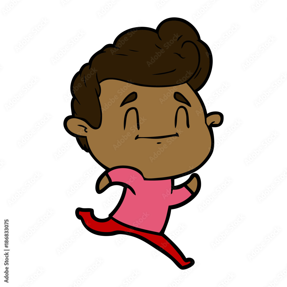 running cartoon man running cartoon man