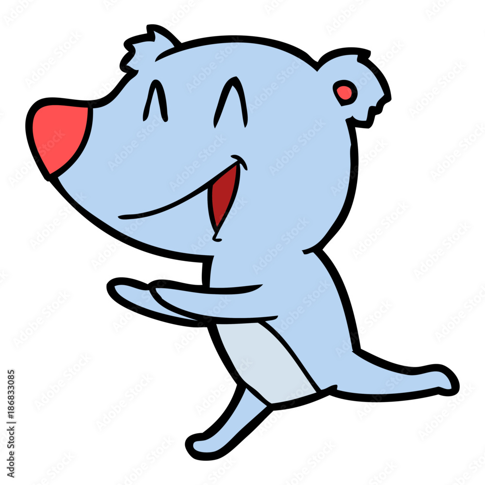 running bear cartoon running bear cartoon
