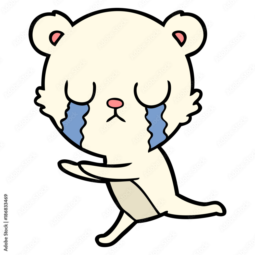 crying polar bear cartoon crying polar bear cartoon