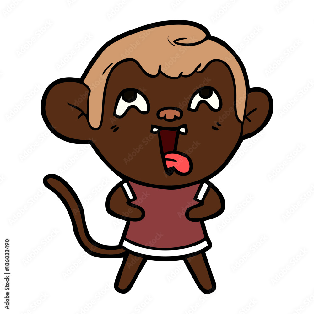 crazy cartoon monkey crazy cartoon monkey