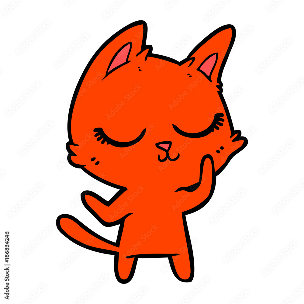 calm cartoon cat calm cartoon cat