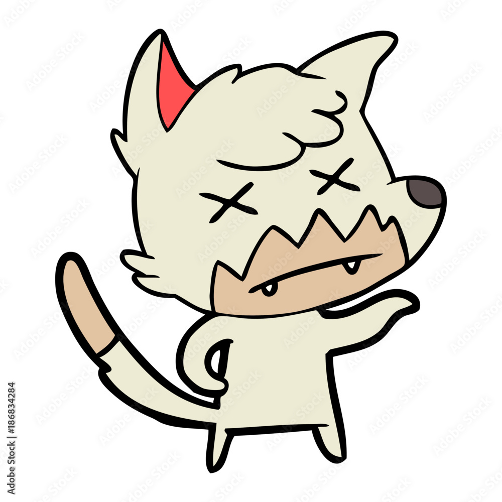 cartoon dead fox cartoon dead fox