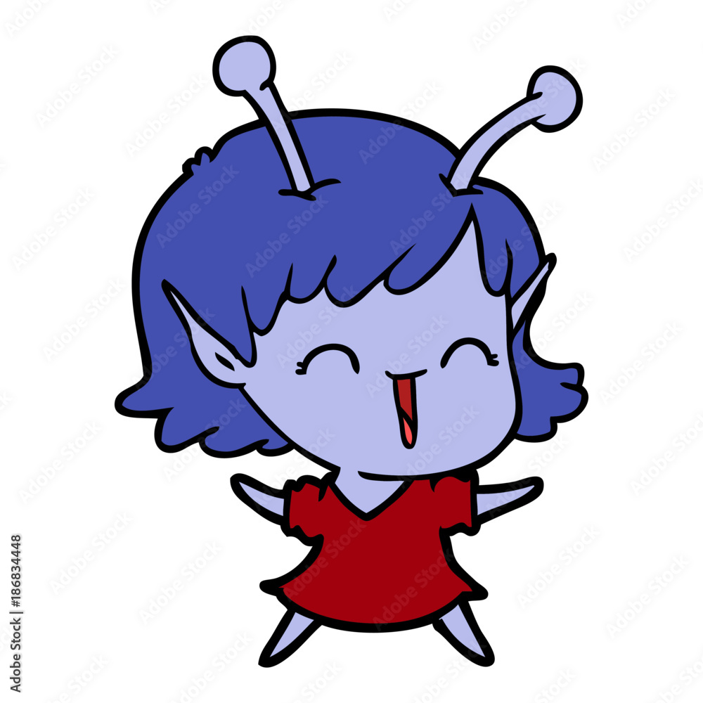 cartoon alien girl laughing cartoon alien girl laughing