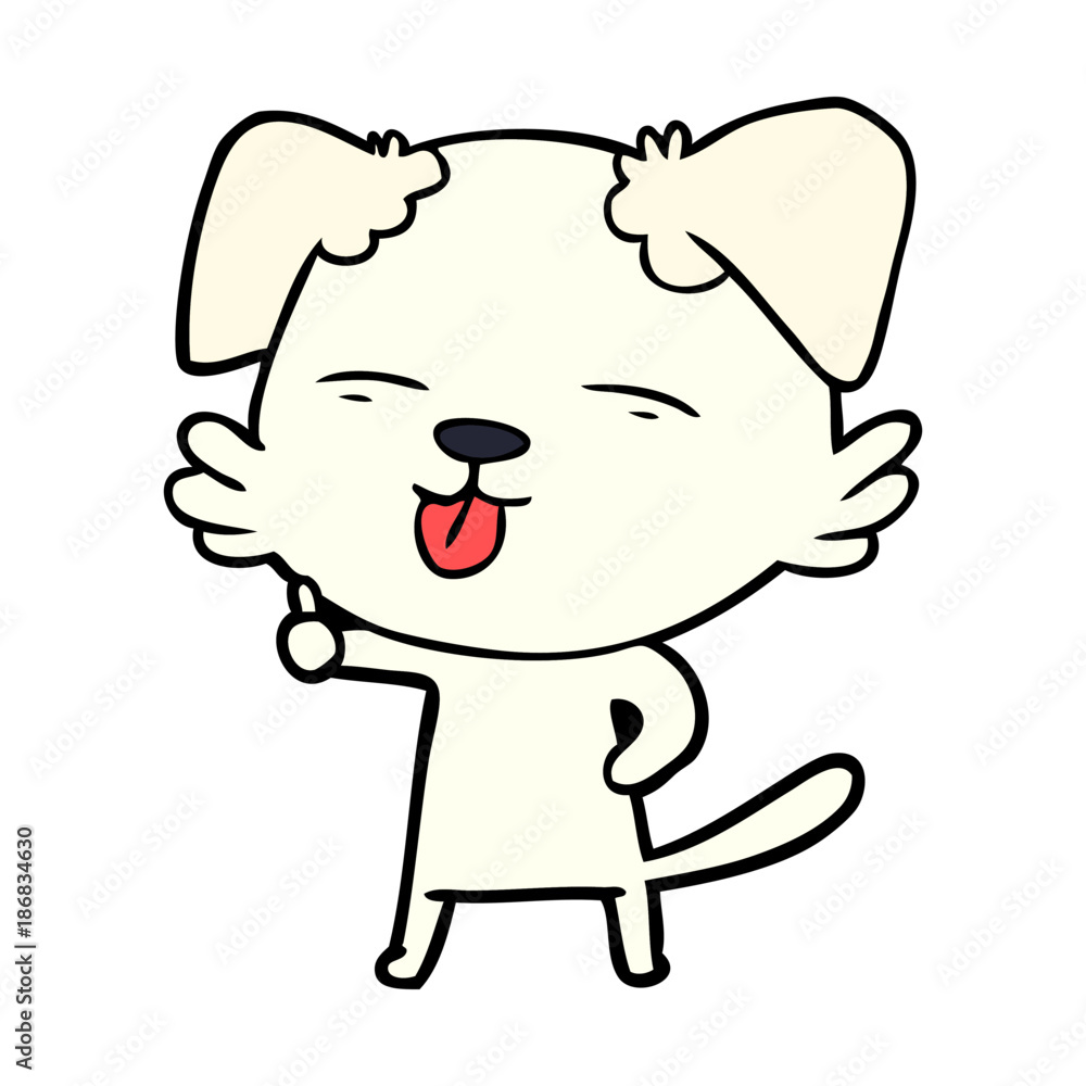 cartoon dog sticking out tongue cartoon dog sticking out tongue