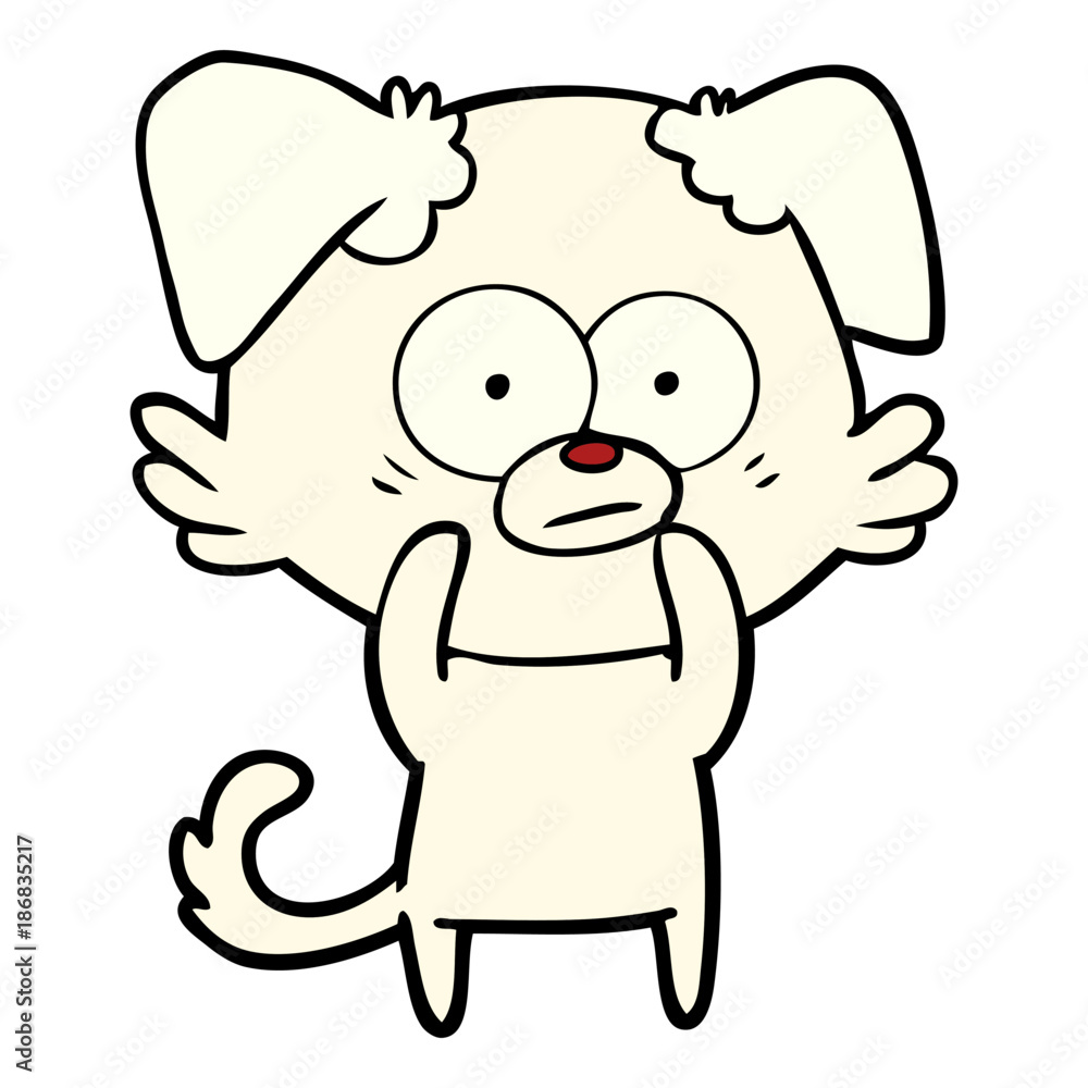 nervous dog cartoon nervous dog cartoon