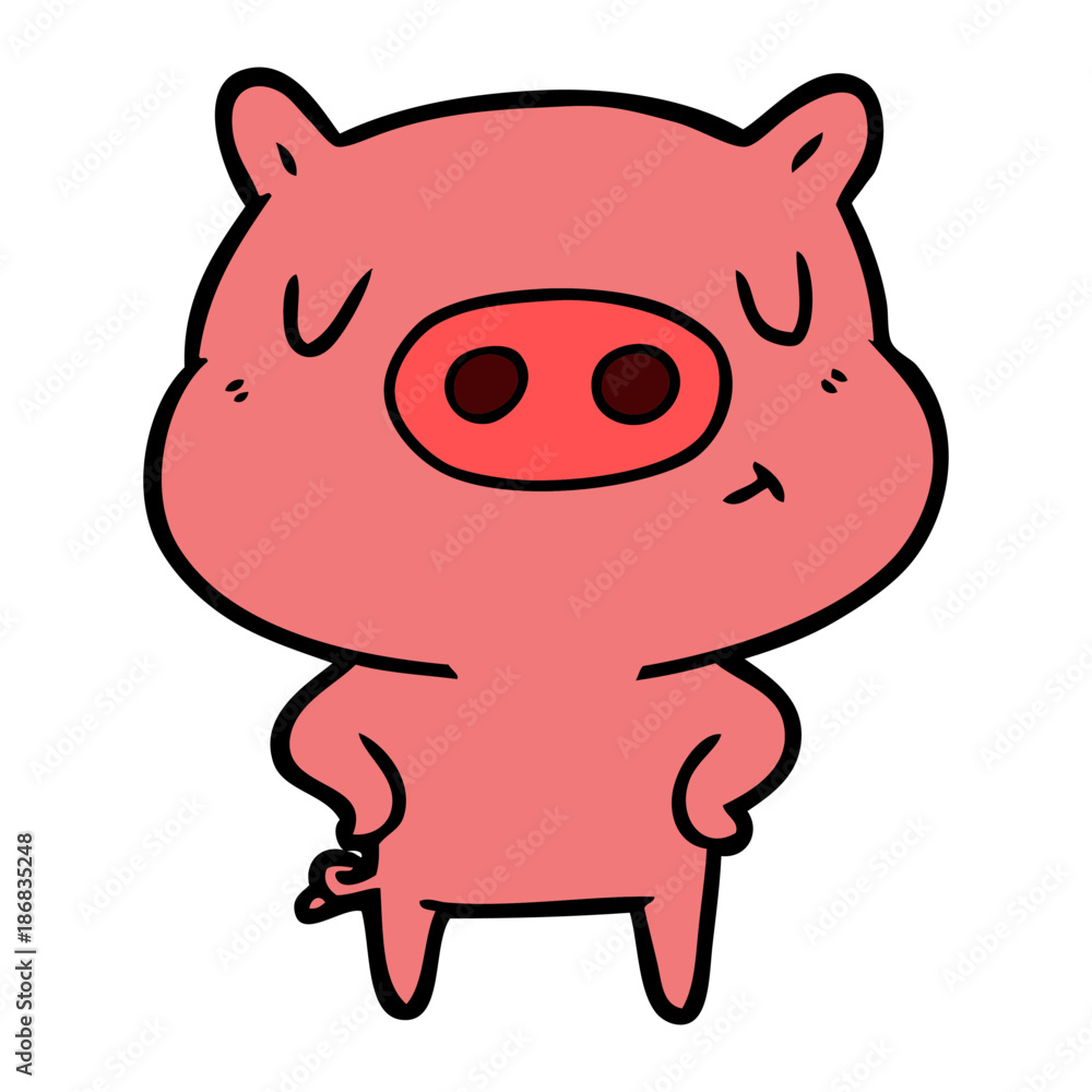 cartoon content pig cartoon content pig