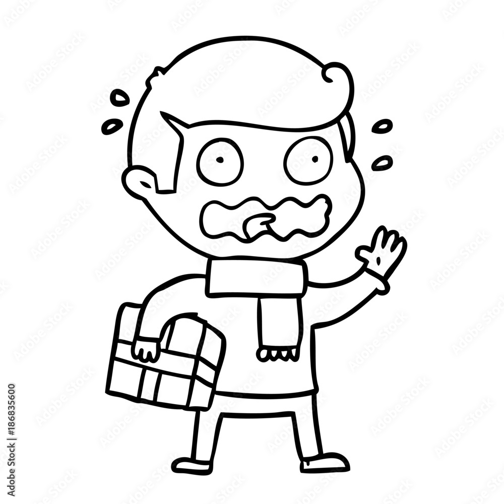 cartoon man totally stressed out cartoon man totally stressed out