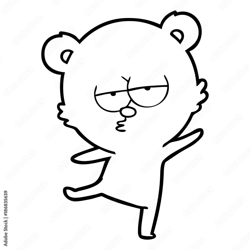 bored bear cartoon bored bear cartoon