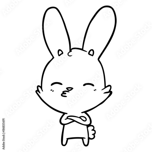 curious bunny cartoon
