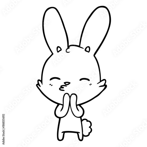 curious bunny cartoon
