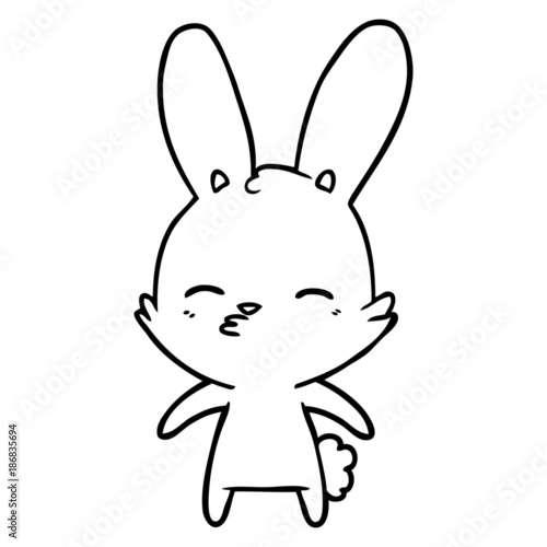 curious bunny cartoon