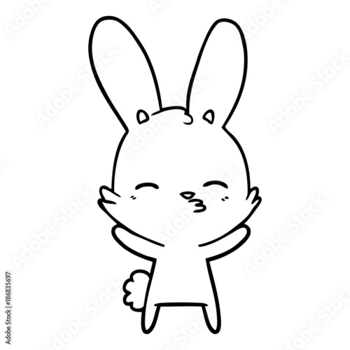 curious bunny cartoon