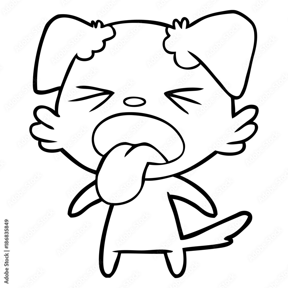 cartoon disgusted dog cartoon disgusted dog