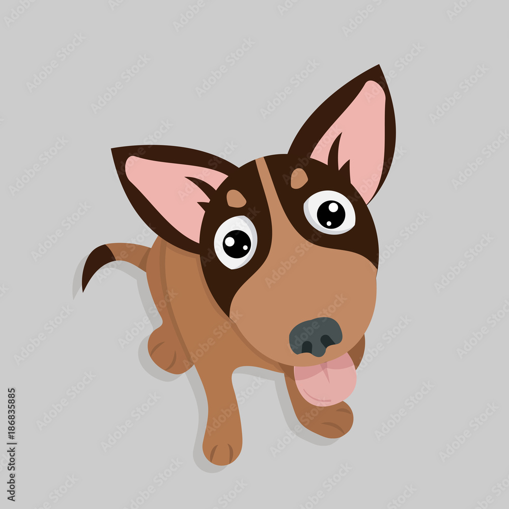Cute Funny dog vector Cute Funny dog vector