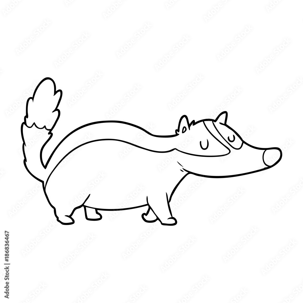 cartoon badger cartoon badger