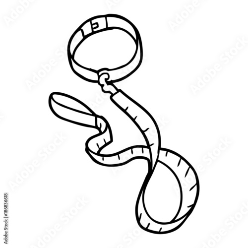 cartoon dog collar and leash