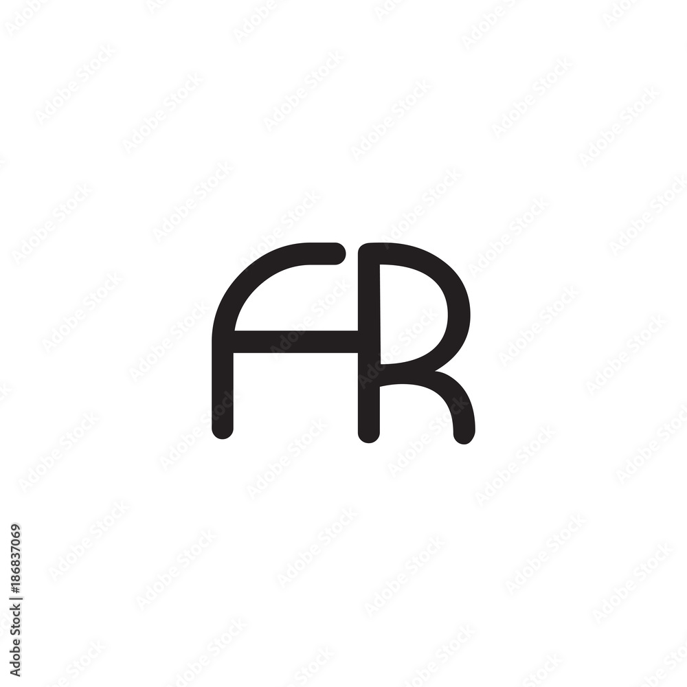 initial letter rounded logo modern initial letter rounded logo modern