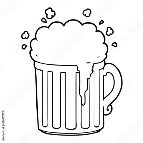 cartoon mug of beer