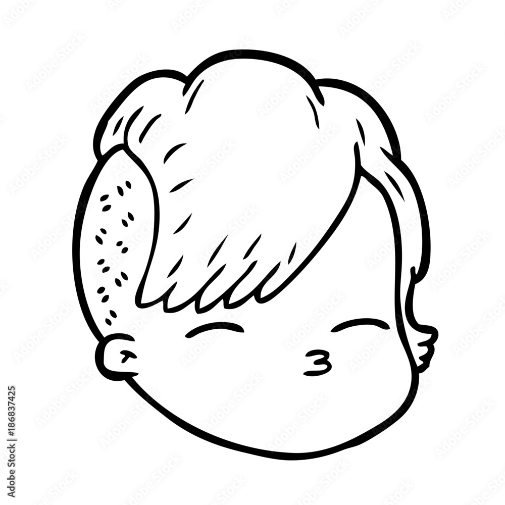 cartoon female face cartoon female face