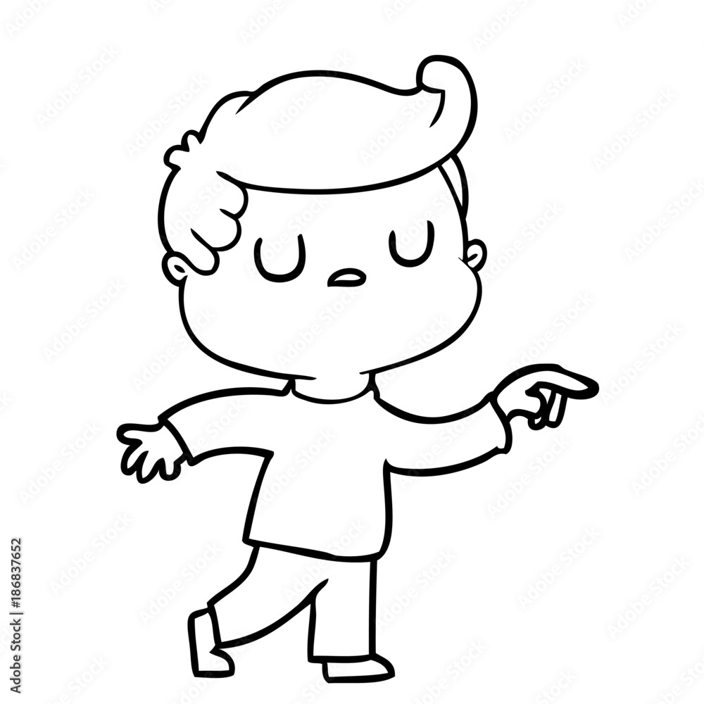 cartoon aloof man pointing finger cartoon aloof man pointing finger