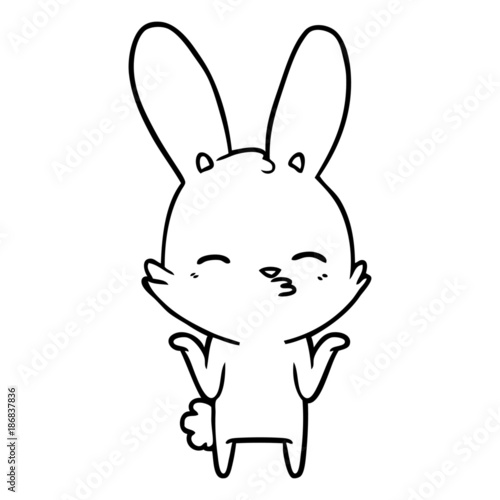 curious bunny cartoon