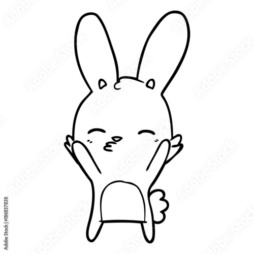 curious bunny cartoon