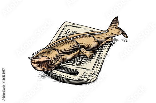 Smoked humpback salmon