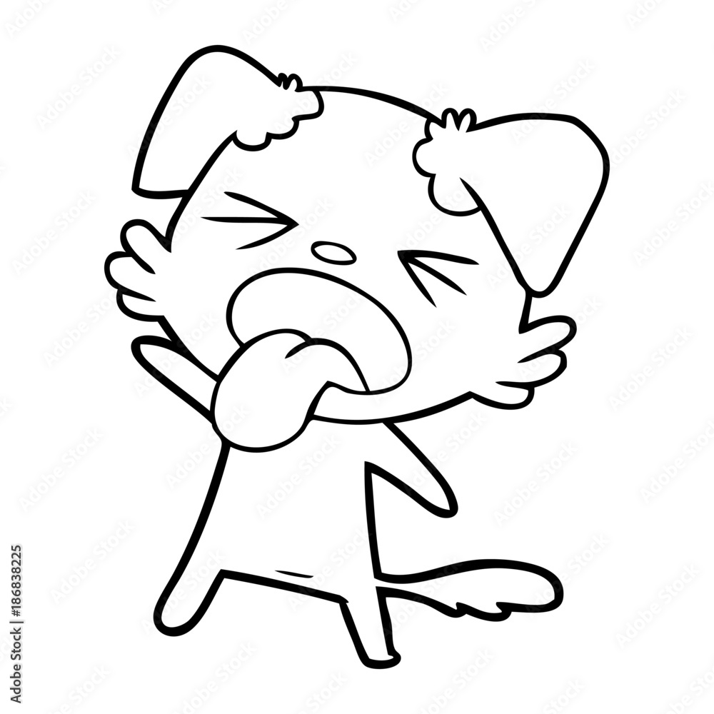 cartoon disgusted dog cartoon disgusted dog