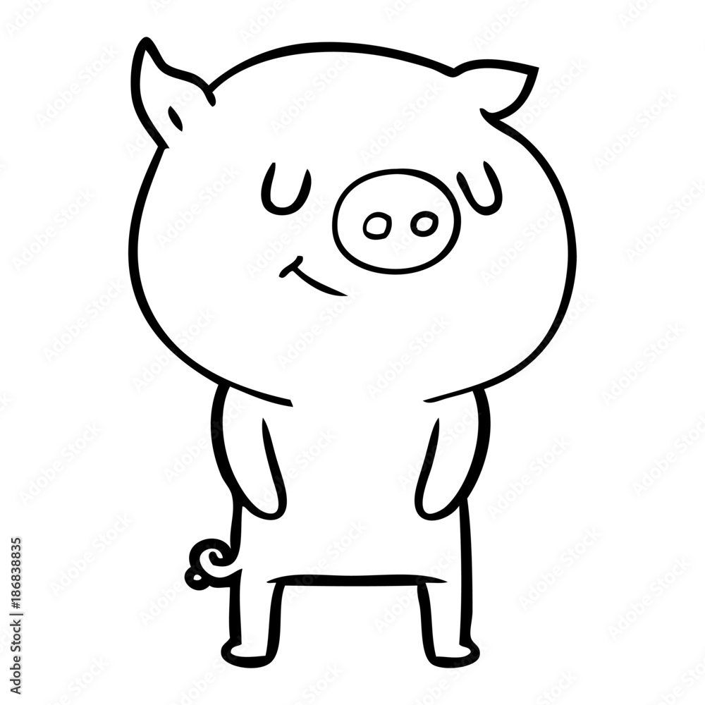 happy cartoon pig happy cartoon pig