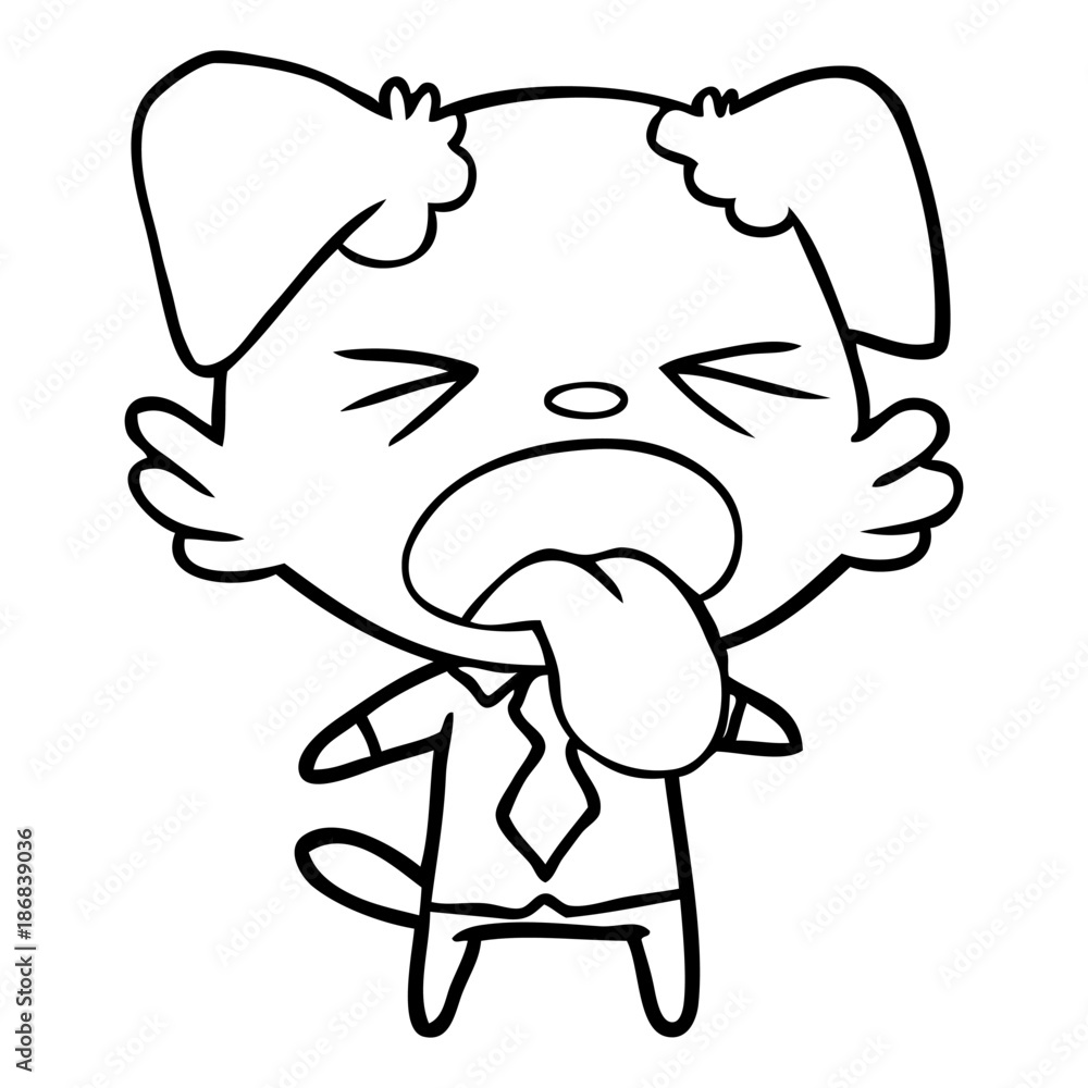 cartoon disgusted dog cartoon disgusted dog