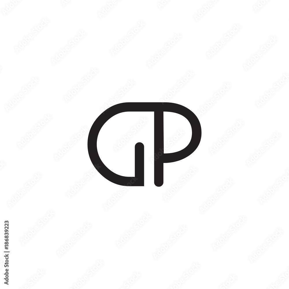 initial letter rounded logo modern initial letter rounded logo modern