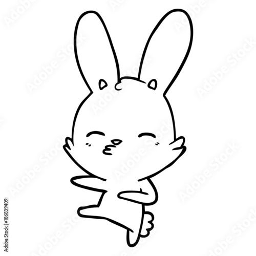 curious bunny cartoon