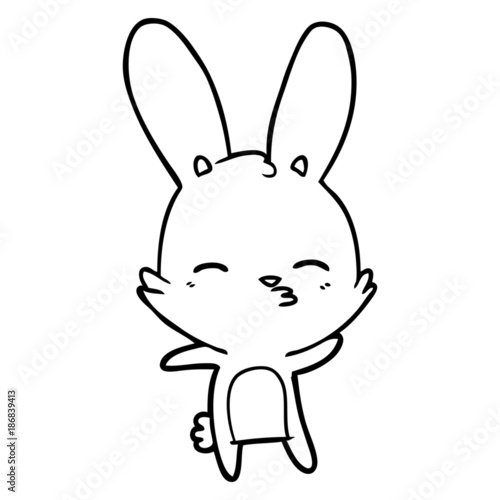 curious bunny cartoon