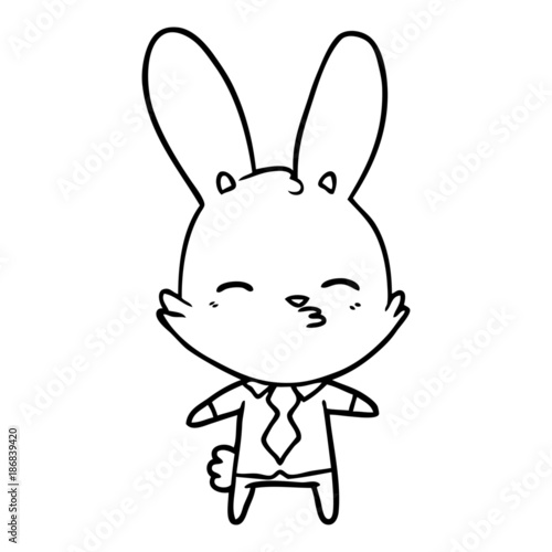 curious bunny cartoon