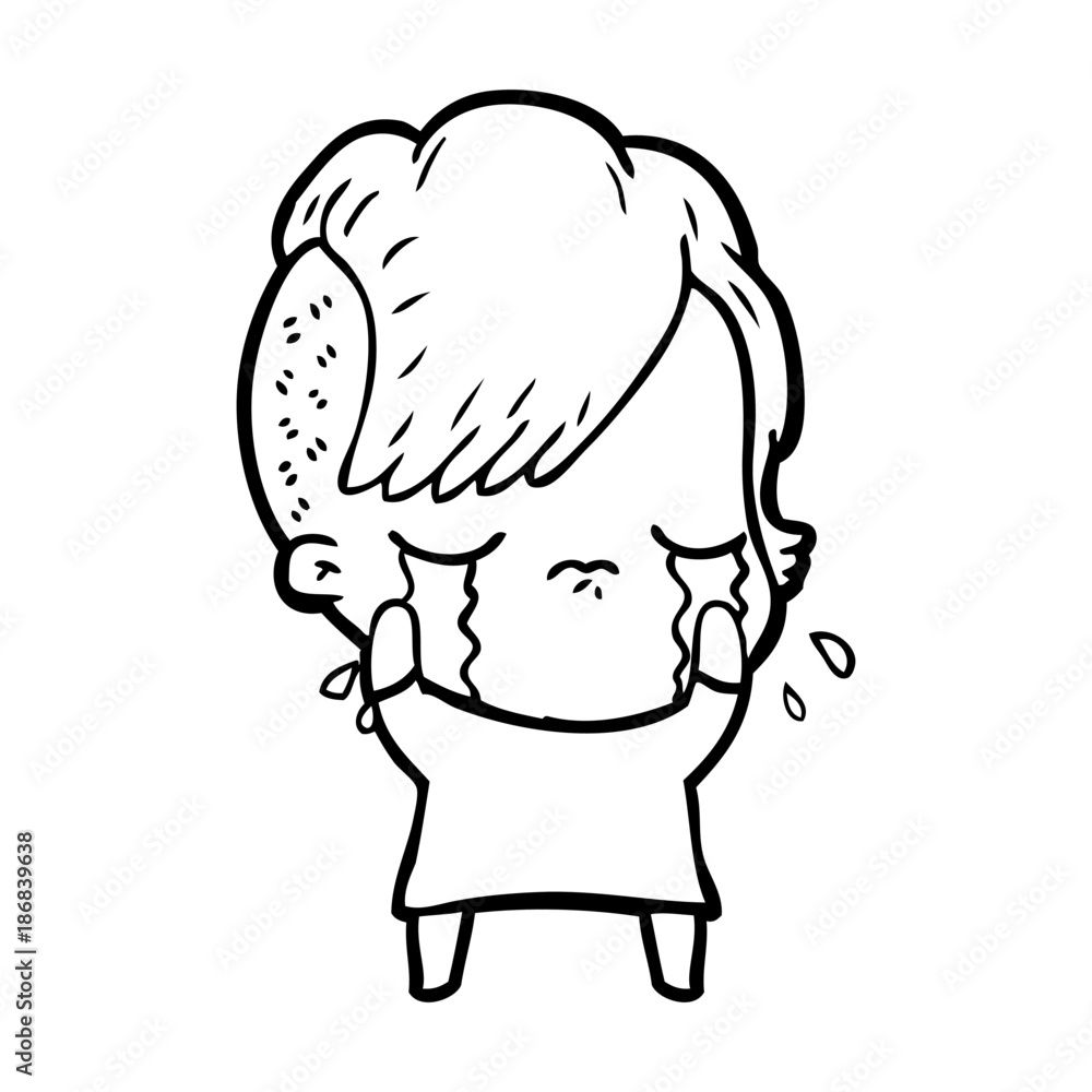 cartoon crying girl cartoon crying girl