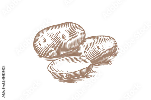 Heap of potatoes