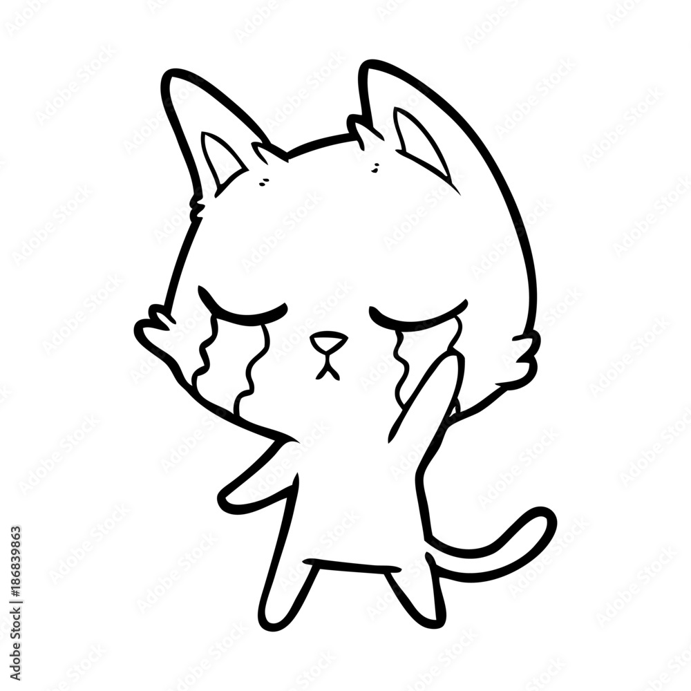 crying cartoon cat crying cartoon cat