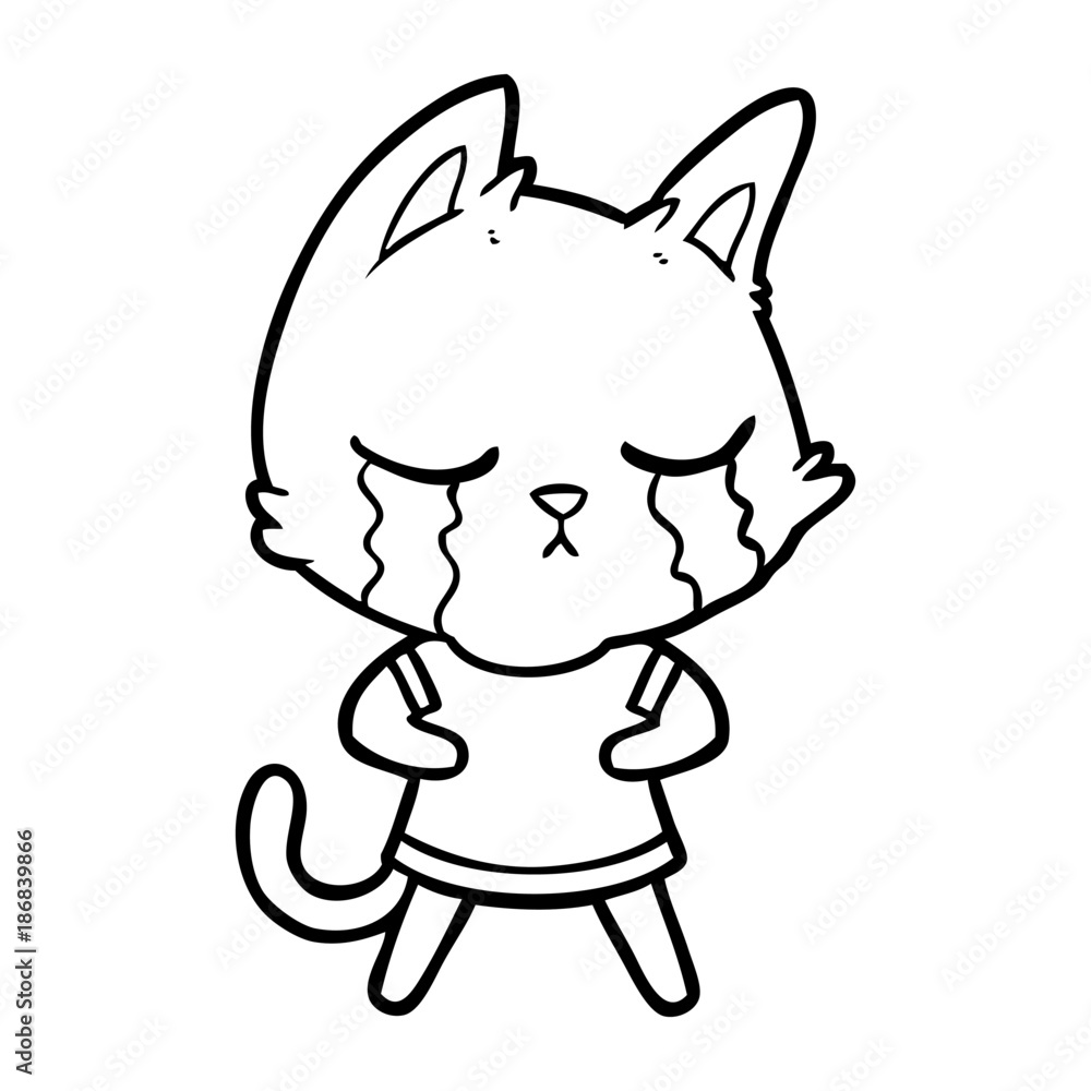 crying cartoon cat crying cartoon cat