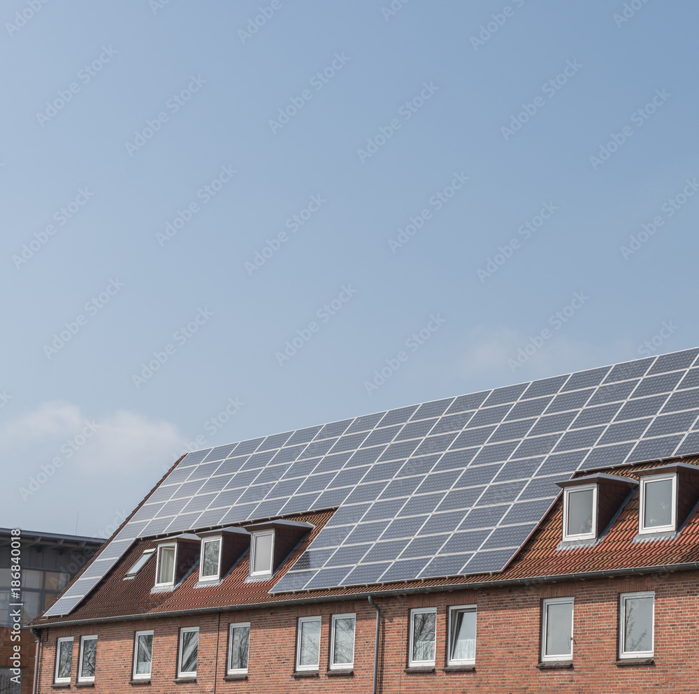 Solaranlage auf einem Dach