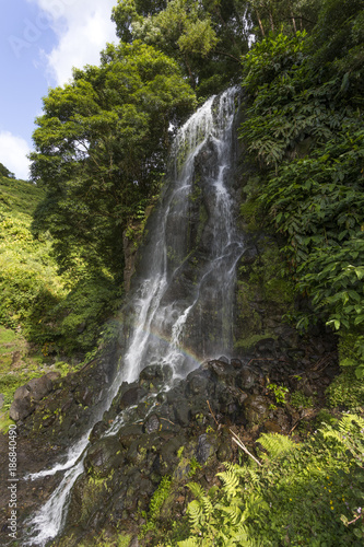 Beautiful waterfall in Sao Miguel Island - Azores